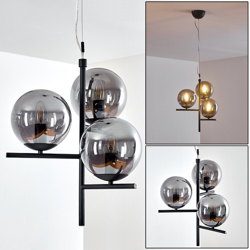 Hogatza Lampa Wisząca Czarny, 3-punktowe main product photo