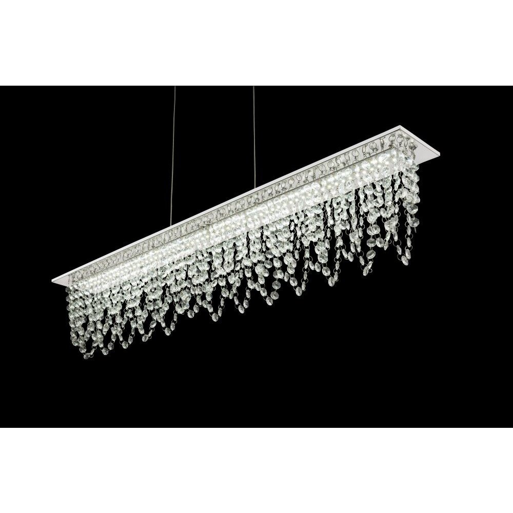 Globo Lampa wisząca LED Chrom, Przezroczysty, 1-punktowy, Zdalne sterowanie main product photo