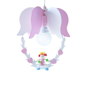 Elobra PRINZESSIN Lampa Wisząca Różowy, 1-punktowy