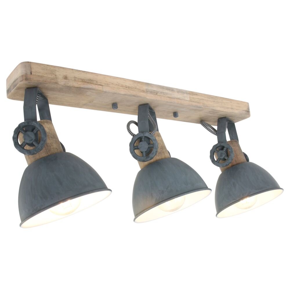 Steinhauer Gearwood Lampa Sufitowa Szary, 3-punktowe main product photo