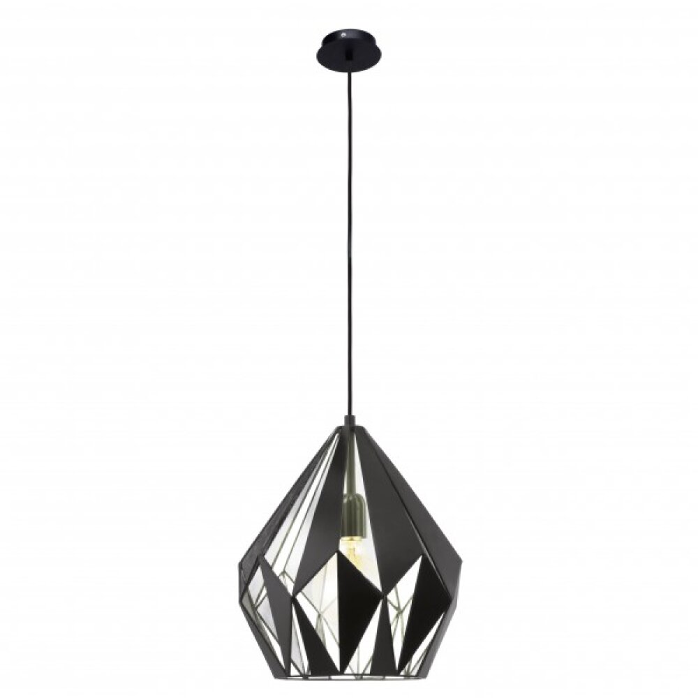 Eglo VINTAGE lampa wisząca Czarny, Srebrny, 1-punktowy main product photo