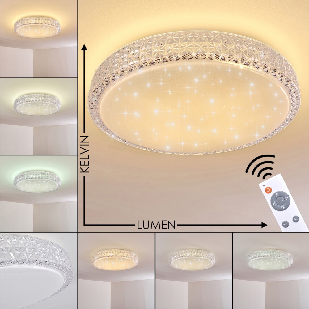 Norra Lampa Sufitowa LED Biały, 1-punktowy, Zdalne sterowanie main product photo
