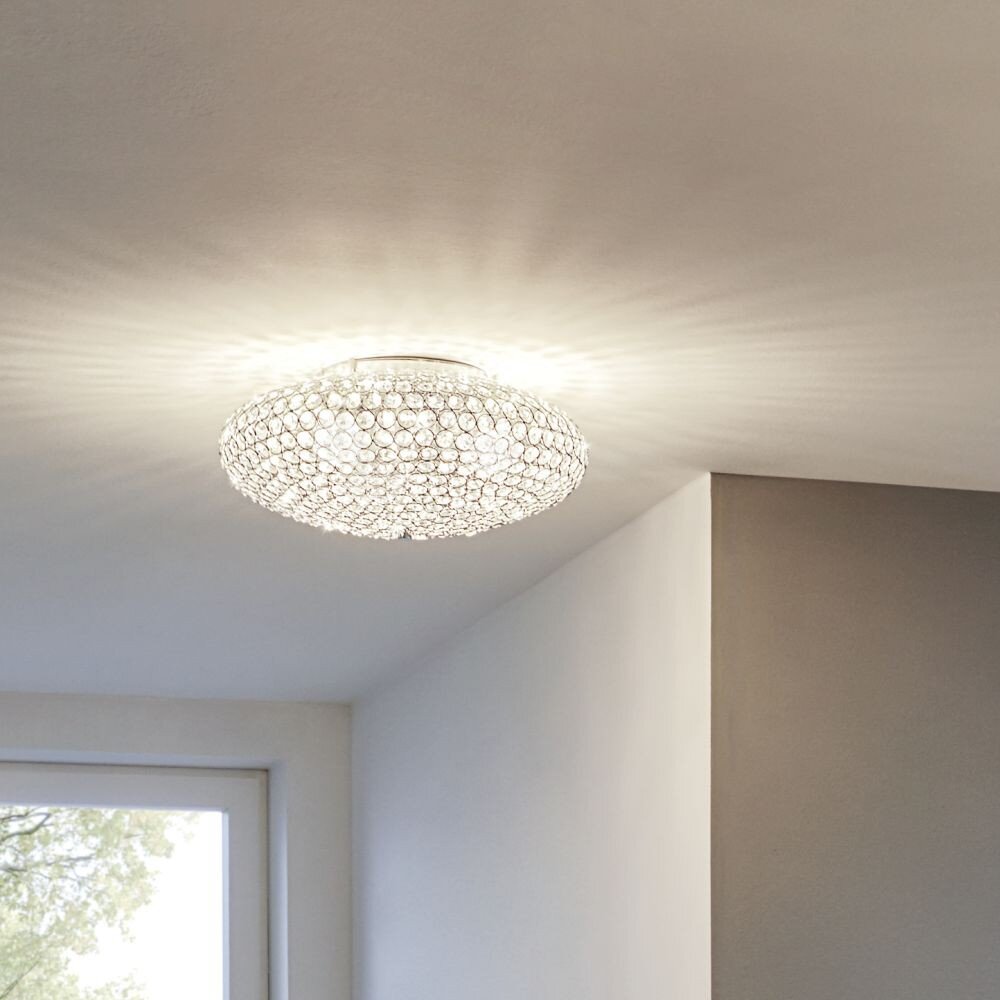 Eglo CLEMENTE Lampa sufitowa Chrom, Kryształowa, 2-punktowe main product photo