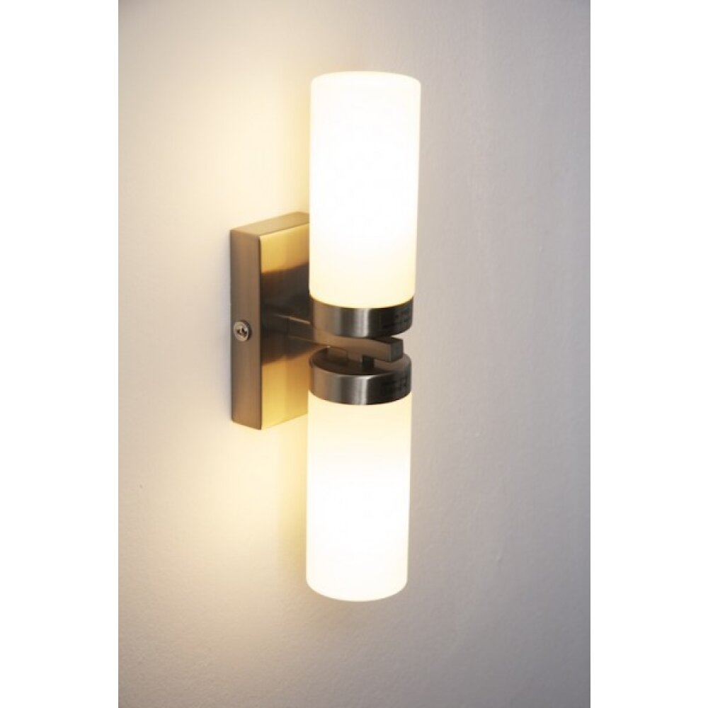 Globo SPACE lampa ścienna Chrom, Stal nierdzewna, Nikiel matowy, Biały, 2-punktowe main product photo