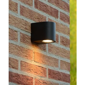 Lucide ZORA-LED Zewnętrzny kinkiet Czarny Lucide ZORA-LED Zewnętrzny kinkiet Czarny