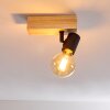 Barbengo Lampa Sufitowa jasne drewno, czarny, 1-punktowy