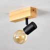 Barbengo Lampa Sufitowa jasne drewno, czarny, 1-punktowy