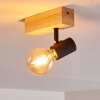 Barbengo Lampa Sufitowa jasne drewno, czarny, 1-punktowy