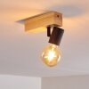 Barbengo Lampa Sufitowa jasne drewno, czarny, 1-punktowy