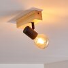 Barbengo Lampa Sufitowa jasne drewno, czarny, 1-punktowy