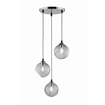 Lampa Wisząca Reality CLOONEY Chrom, 3-punktowe Lampa Wisząca Reality CLOONEY Chrom, 3-punktowe
