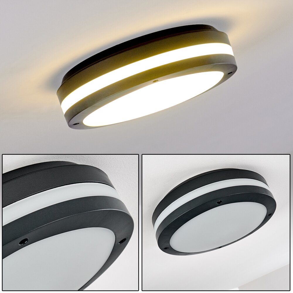 Wollongong Lampa Sufitowa zewnętrzna LED Antracytowy, 1-punktowy main product photo