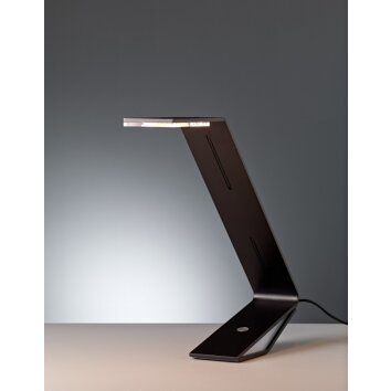 Tecnolumen Flad Lampa stołowa LED Czarny, 1-punktowy