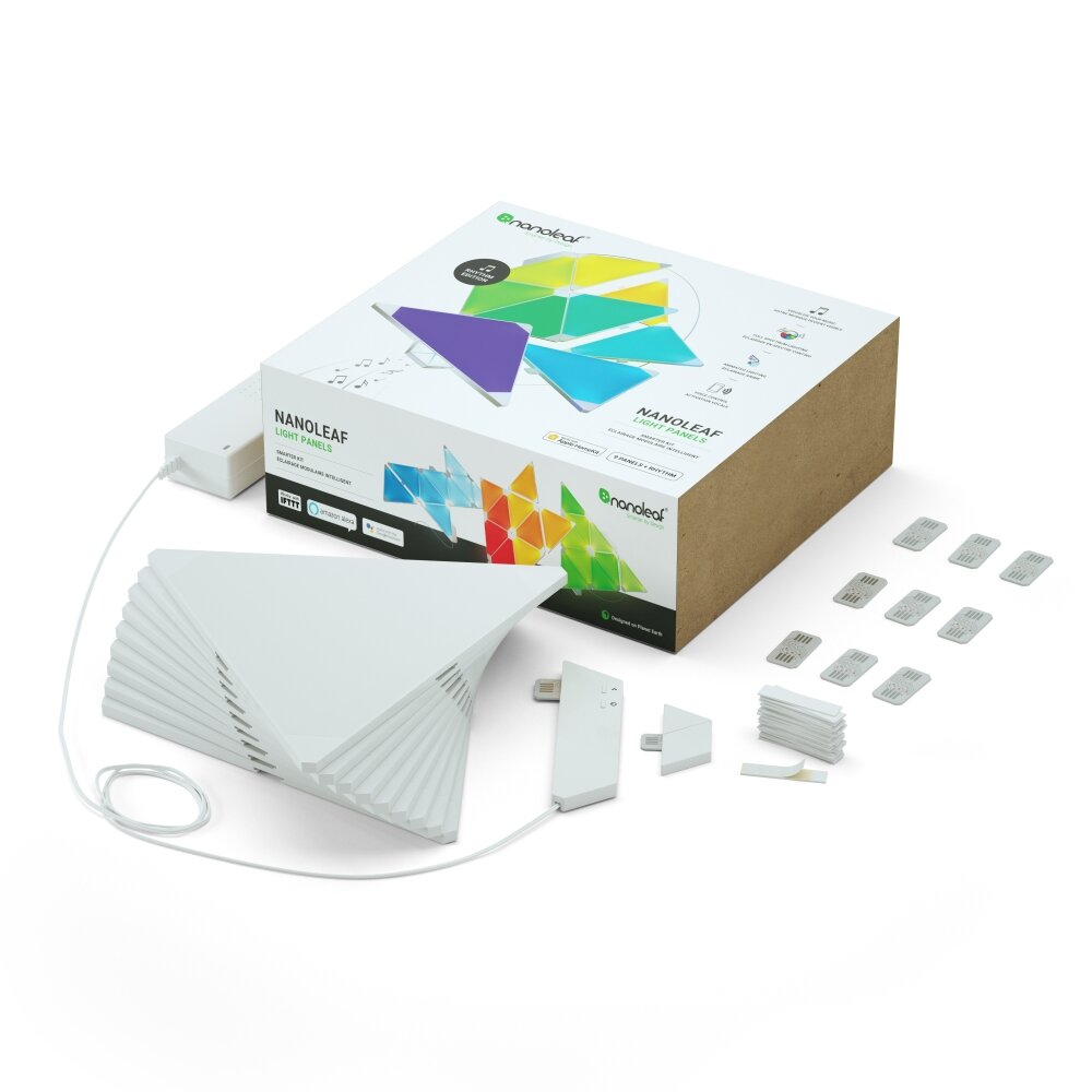 nanoleaf Rhythm Starter Kit Lampa ścienna LED Biały, 1-punktowy, Zdalne sterowanie, Zmieniacz kolorów main product photo