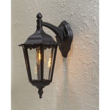 Konstsmide Firenze lampa ścienna Czarny, 1-punktowy