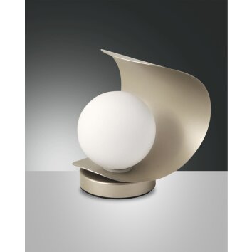 Fabas Luce Adria Lampa stołowa LED Złoty, 1-punktowy