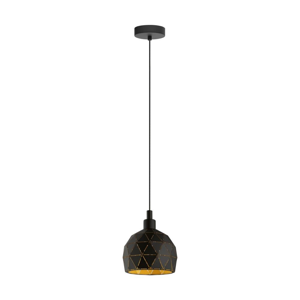 EGLO ROCCAFORTE Lampa Wisząca Złoty, Czarny, 1-punktowy main product photo