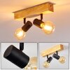 Barbengo Lampa Sufitowa jasne drewno, czarny, 2-punktowe