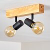 Barbengo Lampa Sufitowa jasne drewno, czarny, 2-punktowe
