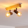 Barbengo Lampa Sufitowa jasne drewno, czarny, 2-punktowe