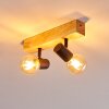 Barbengo Lampa Sufitowa jasne drewno, czarny, 2-punktowe