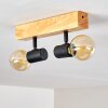 Barbengo Lampa Sufitowa jasne drewno, czarny, 2-punktowe