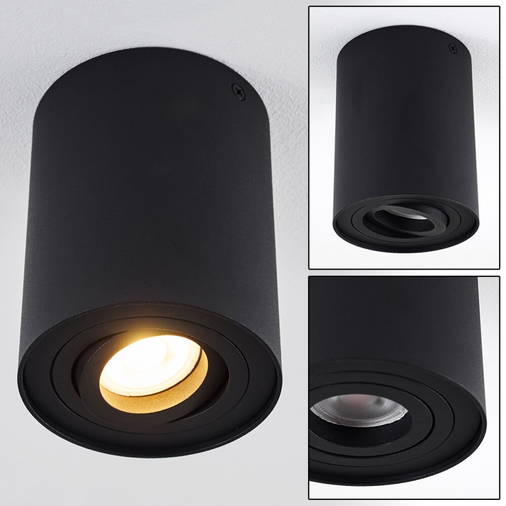 Quimper Lampa Sufitowa Czarny, 1-punktowy main product photo
