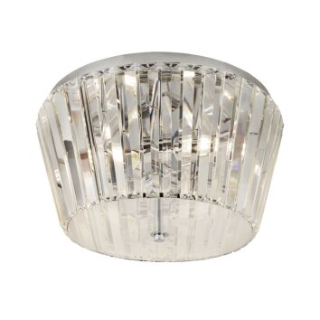 Lampa Sufitowa Searchlight TIARA Chrom, Przezroczysty, 3-punktowe