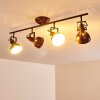 Lampa Sufitowa Tina Rdzawy, 4-punktowe
