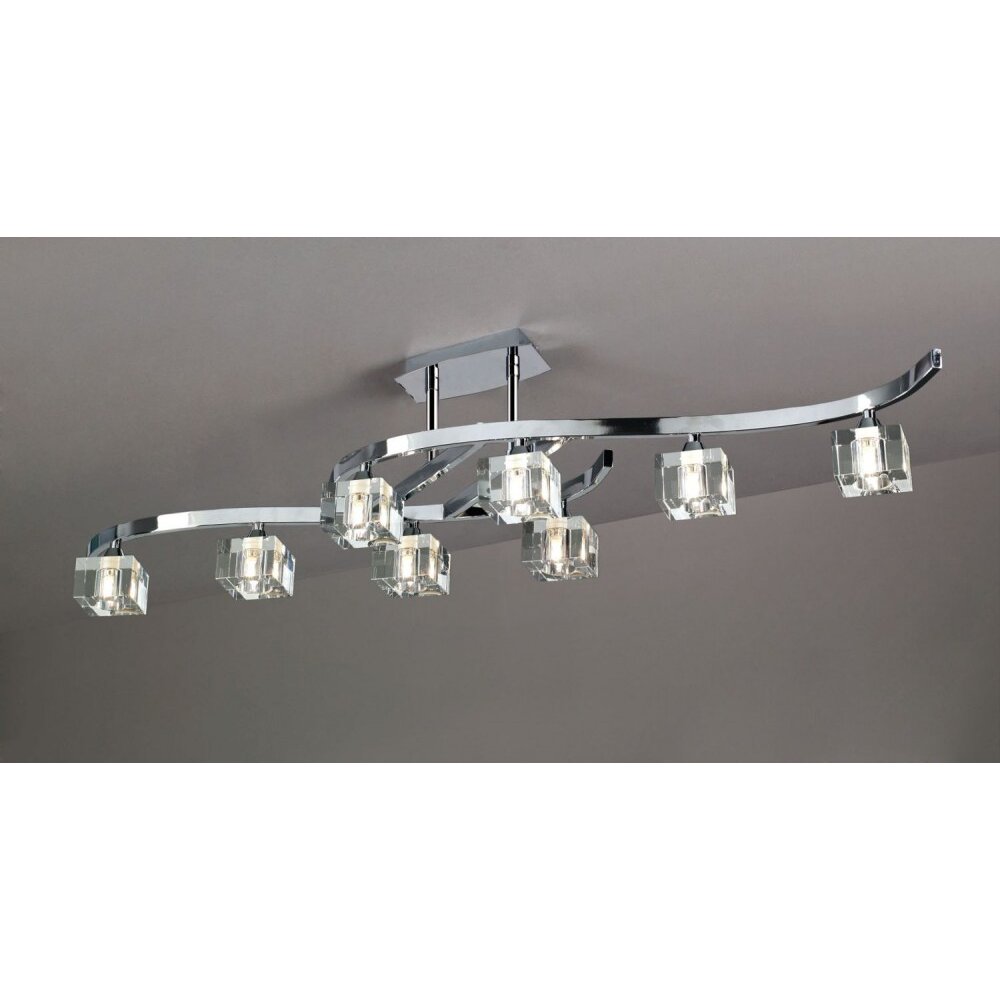 Mantra Cuadrax lampa sufitowa Chrom, 8-punktowe main product photo