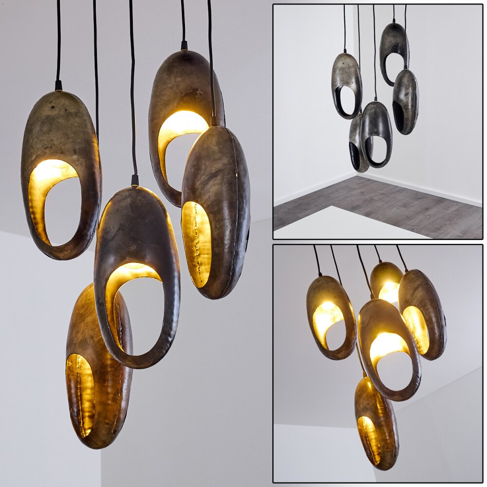 Lamington Lampa Wisząca Czarny, Srebrny, 5-punktowe main product photo