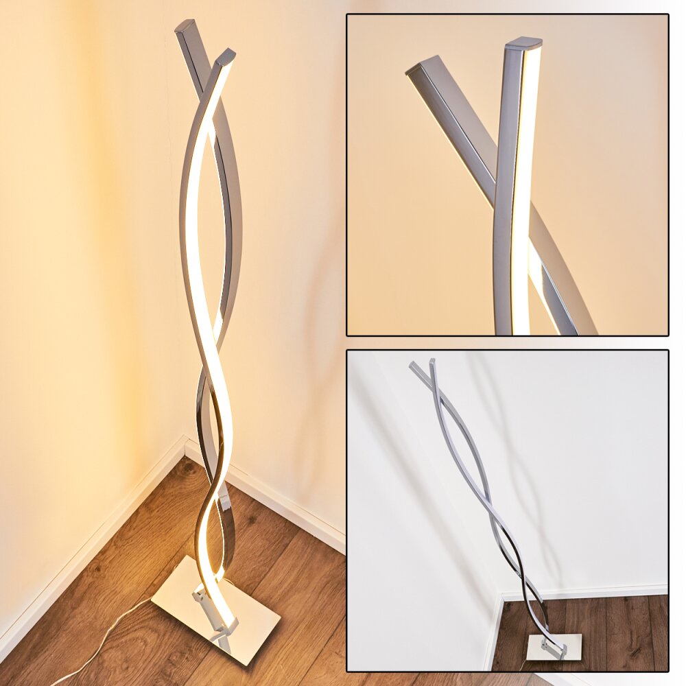 Kudus Lampa Stojąca LED Chrom, 4-punktowe main product photo