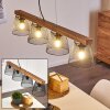 Rhodes Lampa Wisząca Ciemne drewno, Czarny, 4-punktowe