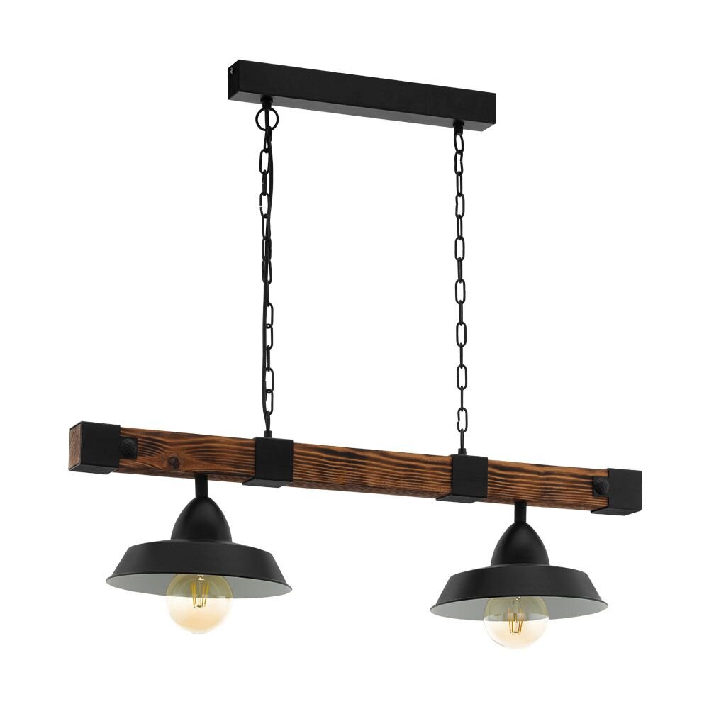 Eglo OLDBURY Lampa Wisząca Brązowy, Czarny, 2-punktowe main product photo