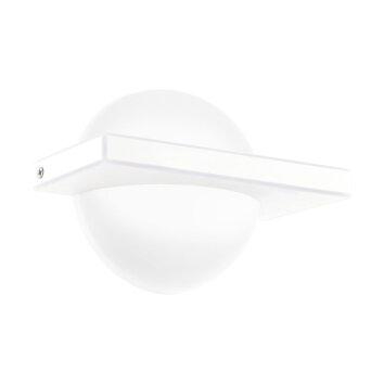Eglo BOLDO Lampa ścienna LED Biały, 1-punktowy