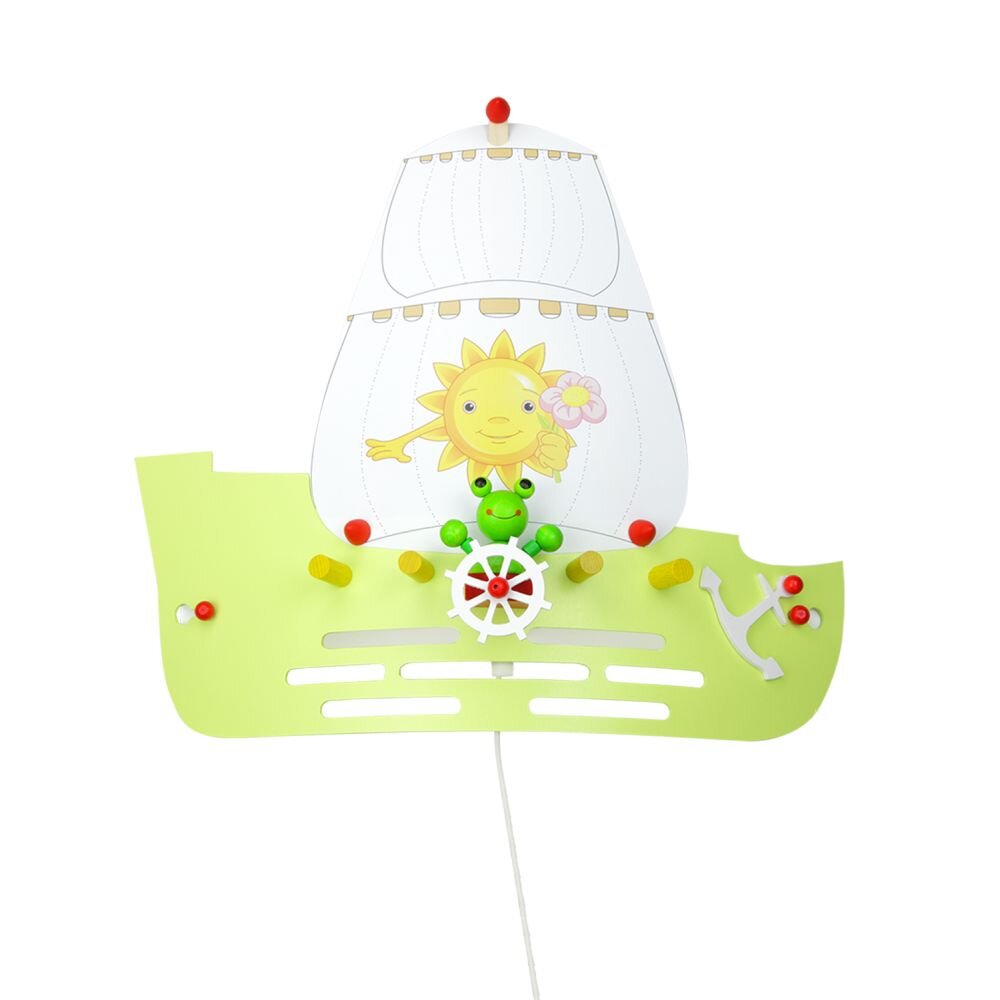 Elobra FROSCH Lampa ścienna Zielony, 1-punktowy main product photo