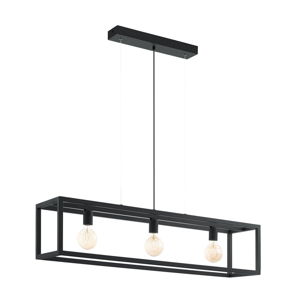 Eglo ELSWICK Lampa Wisząca Czarny, 3-punktowe main product photo
