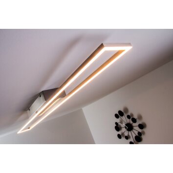 Paul Neuhaus lampa sufitowa LED Stal szczotkowana, 4-punktowe