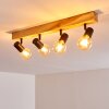 Barbengo Lampa Sufitowa jasne drewno, czarny, 4-punktowe