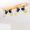 Barbengo Lampa Sufitowa jasne drewno, czarny, 4-punktowe