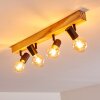 Barbengo Lampa Sufitowa jasne drewno, czarny, 4-punktowe