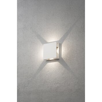 Konstsmide Cremona Lampa ścienna LED Biały, 4-punktowe