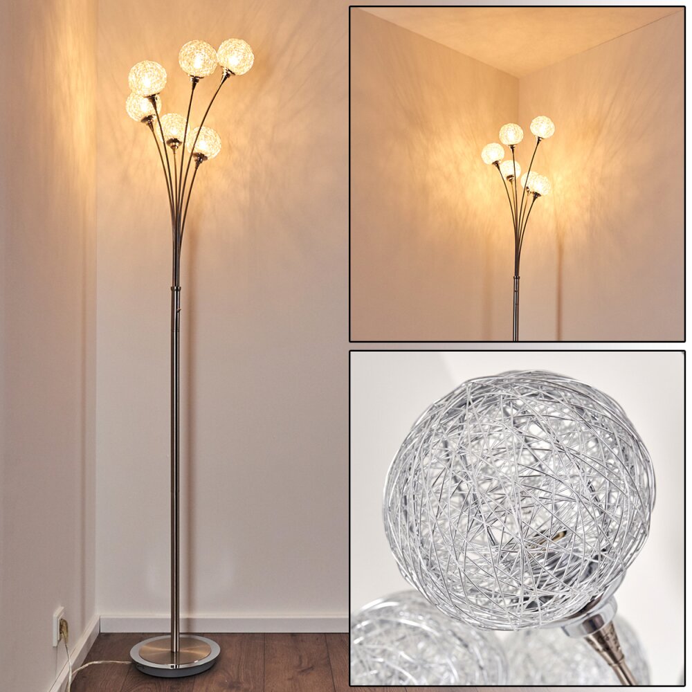 Paul Neuhaus WOMBLE lampa stojąca Stal nierdzewna, 6-punktowe main product photo