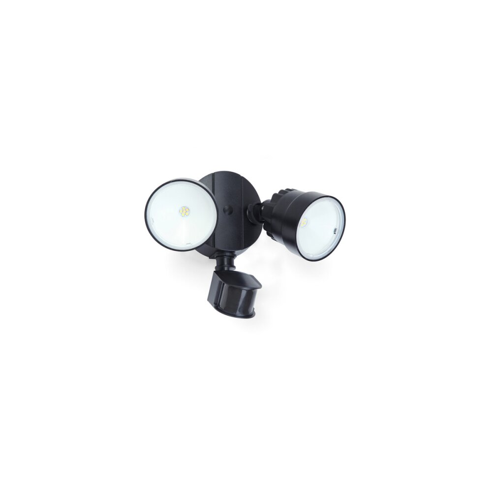 Lutec SHRIMP Zewnętrzny kinkiet LED Czarny, 2-punktowe, Czujnik ruchu main product photo