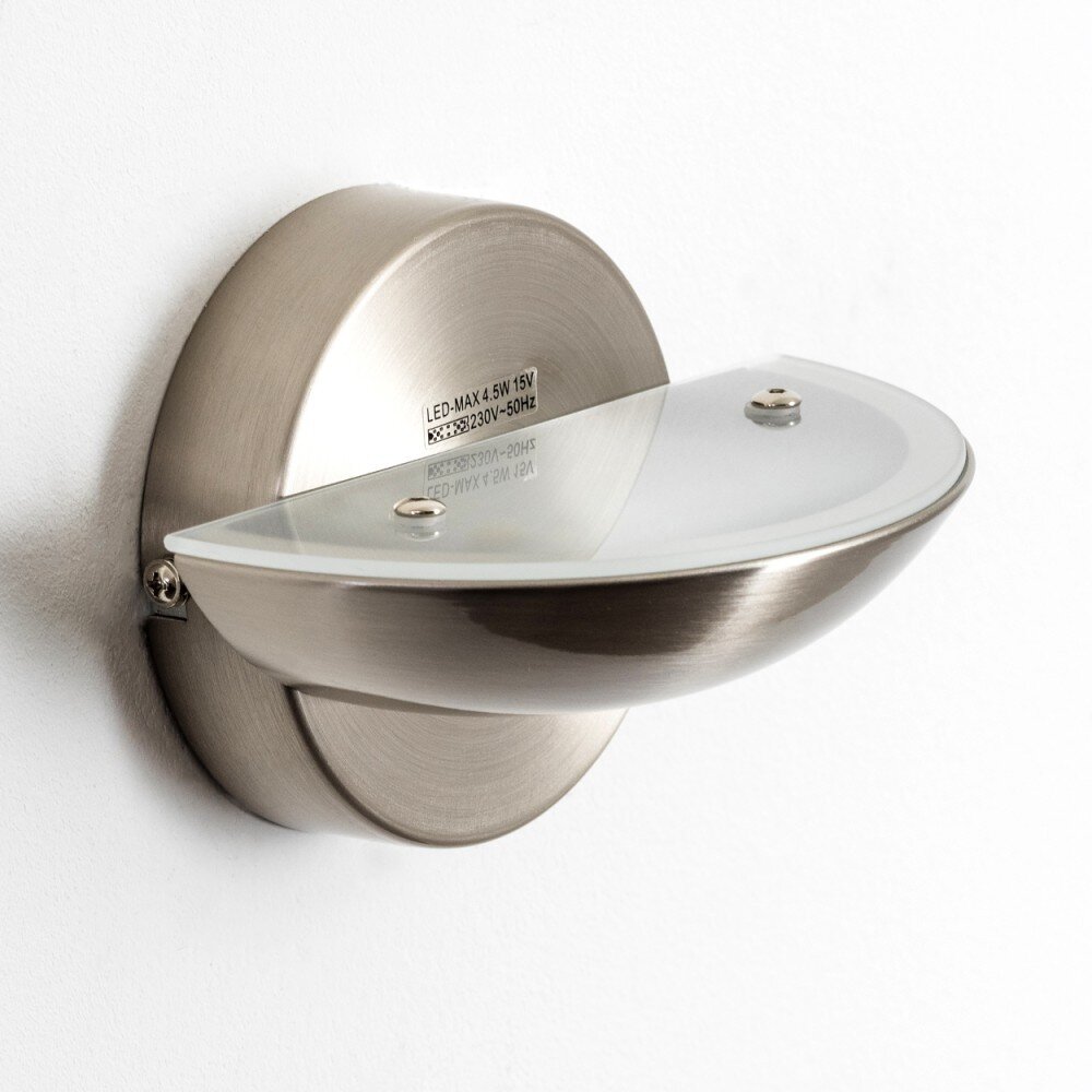 Dominical lampa ścienna LED Nikiel matowy, 2-punktowe main product photo