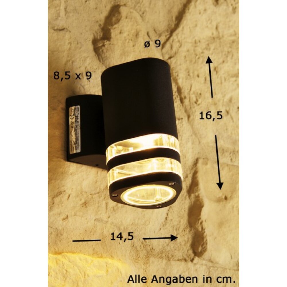 Konstsmide MODENA zewnętrzny kinkiet Czarny, 1-punktowy main product photo
