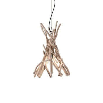 Ideal Lux DRIFTWOOD Lampa Wisząca Jasne drewno, 1-punktowy