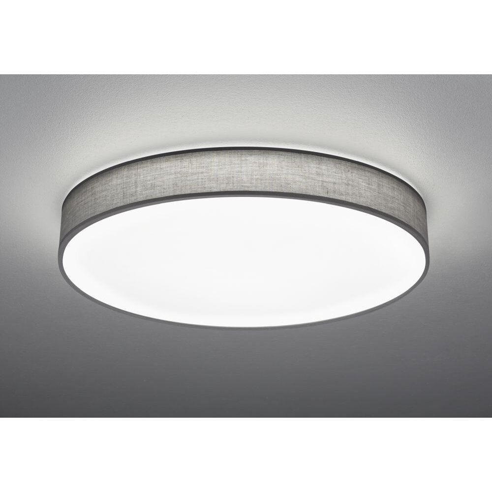 Trio LUGANO Lampa Sufitowa LED Szary, 1-punktowy, Zdalne sterowanie main product photo