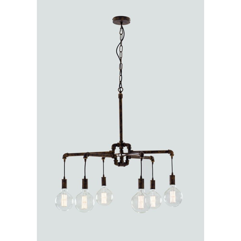 Lutec AMACORD Lampa Wisząca Brązowy, 6-punktowe main product photo