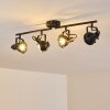 Jonsered Lampa Sufitowa LED Czarny, 4-punktowe